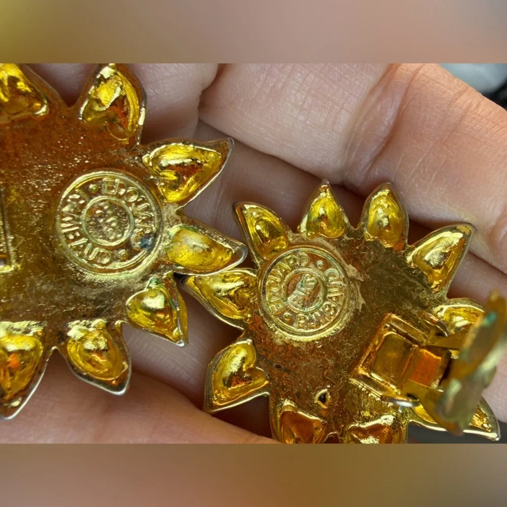 Vintage  Edouard Rambaud sun earrings